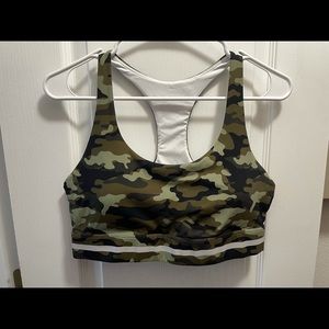 Green camo reflective soft and snug zyia bra xl